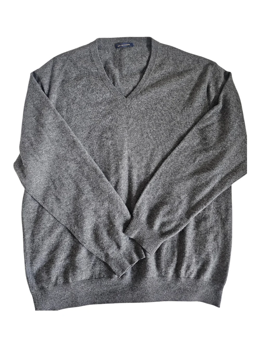 J. Crew Men's Heather Gray V-Neck Sweater